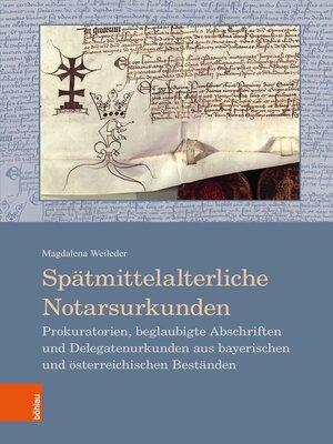 cover image of Spätmittelalterliche Notarsurkunden